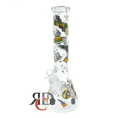 WATER PIPE BEAKER GLOW IN DARK WP25057 1CT